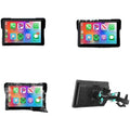 5/7 pouces Portable Carplay moto DVR GPS Navigation IPX7 étanche écran LCD pour sans fil CarPlay(Noir)