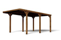 cerland Carport bois traité(Marron)