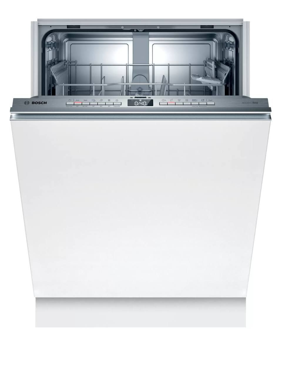 Série 4 Lave-vaisselle tout intégrable 60 cm XXL sbv4hu800e(Blanc/Argent)