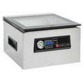 METRO Professional Machine sous vide à cloche GVS1200, acier inoxydable/verre, 37.2x44.3x24.9 cm, 7 L, Pompe 70l/min, minuterie, 5 fonctions, Argent(Argent)