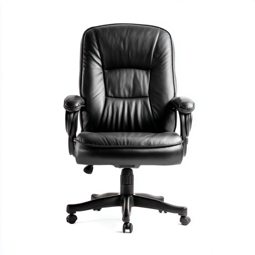 Chaise de bureau ergonomique en tissu gris avec accoudoirs réglables dimensions 80 x 60 x 120cm