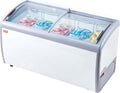 Vitrine réfrigérée commerciale pour crème glacée VEVOR, comptoir à glaces de 460 L, congélateur mobile avec dessus en verre, 5 paniers grillagés, 2 portes coulissantes en verre, roulettes verrouillables