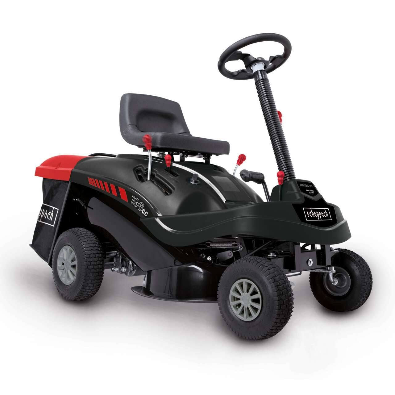 scheppach Tondeuse autoportée 61 cm de coupe(Noir/Rouge)