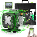 Huepar S04CG niveau laser LCD Bluetooth, vert, croisé, télécommande + mallette