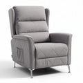 Fauteuil relax en cuir noir avec fonction inclinable dimensions 90 x 90 x 100cm