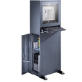 Armoire pour ordinateur eurokraft basic(Gris)