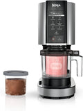 Ninja NC301 CREAMi Ice Cream Maker, for Gelato, Mix-ins, Milkshakes, Sorbet, Smoothie Bowls  More, 7 One-Touch Programs, with (2) Pint Containers  Lids, Compact Size, Perfect for Kids, Silver(7 One-Touch Programs + 2 Pints)