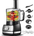 TopStrong Multifunctional Food Processor, 1100 W Multifunctional Food Processor, 11 in 1 Food Processor Included Chopper, Kneader Hook, Blender, Citrus Press and Coffee Grinder, 3.2L Bowl and 1.5L(Argenté)
