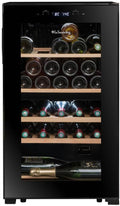 LA SOMMELIERE Cave de mise à température double zone SLS32DZBLACK 32 Bouteilles(Noir)