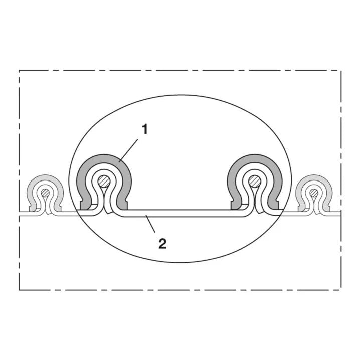 NORRES Tuyau d'aspiration CP HiTex 480 Ø intérieur 400 mm ( 4501400474 )(défaut)
