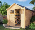 Alpholz Alisha Cabane à outils en bois toit double pente pour jardin(Bois)