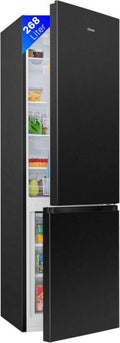 Bomann, Réfrigérateur-congélateur pose libre, 55 cm de large, 268 L, éclairage LED, KG7353, noir